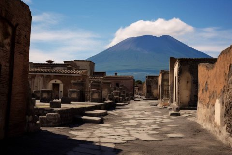 Pompeji og Vesuv
